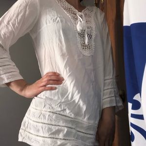 Boho swim coverup